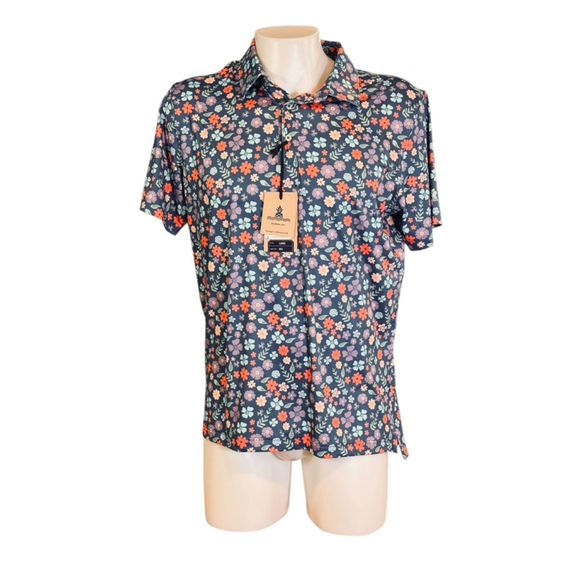 Chubbies Other - Men's Chubbies blue Multicolor Floral Performance Polo M d63